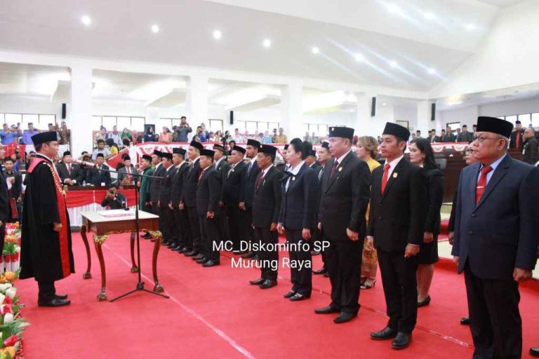 Resmi Dilantik, 25 Anggota DPRD Kabupaten Murung Raya Masa Jabatan 2019-2024
